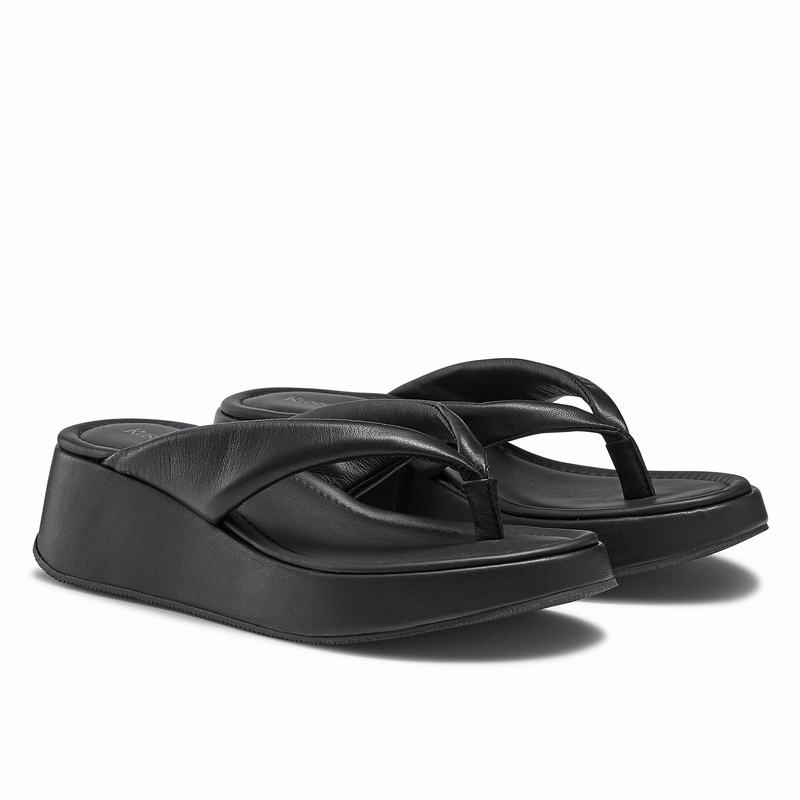 Russell And Bromley Hoxton Kilehæl Sandaler Dame Sort | NJG7479BI