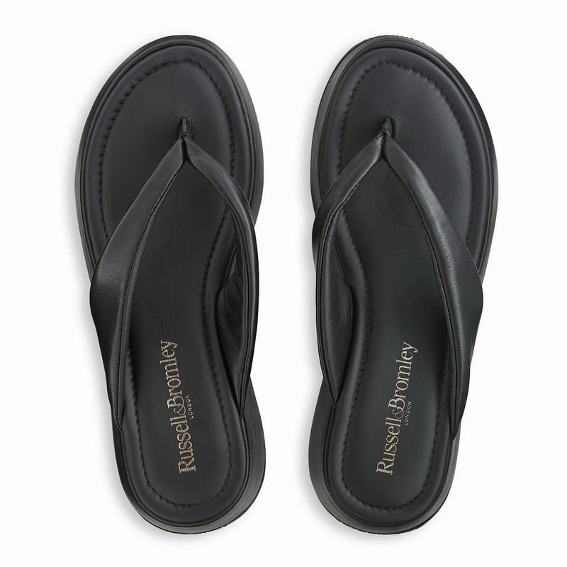 Russell And Bromley Hoxton Kilehæl Sandaler Dame Sort | NJG7479BI