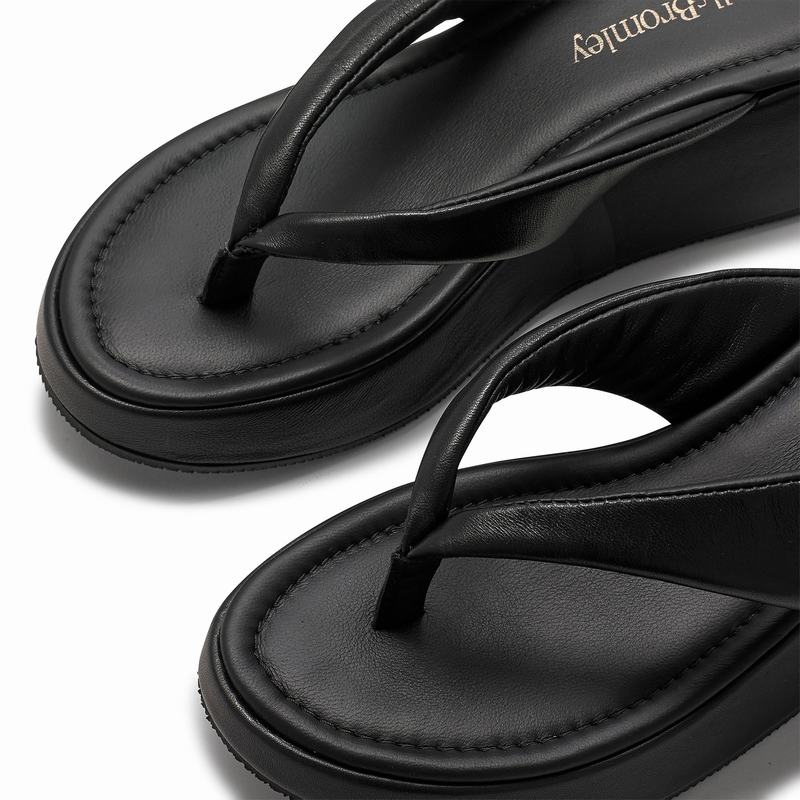 Russell And Bromley Hoxton Kilehæl Sandaler Dame Sort | NJG7479BI