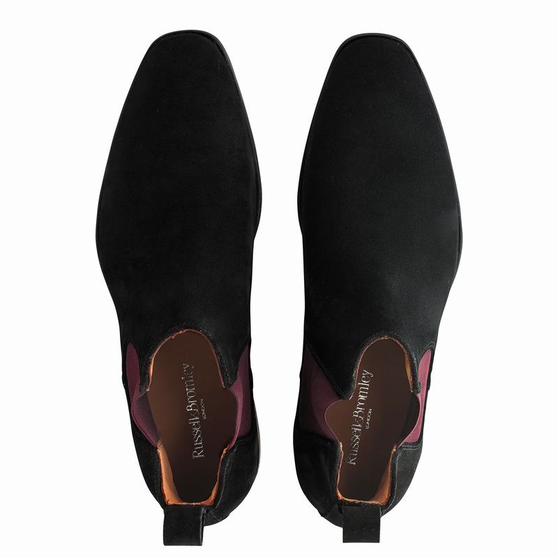 Russell And Bromley Jean Paul Chelsea Støvler Herre Sort | LHC5549YT