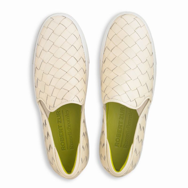Russell And Bromley Jenna Slip On Sneakers Dame Hvide Hvide | CFY9165LM