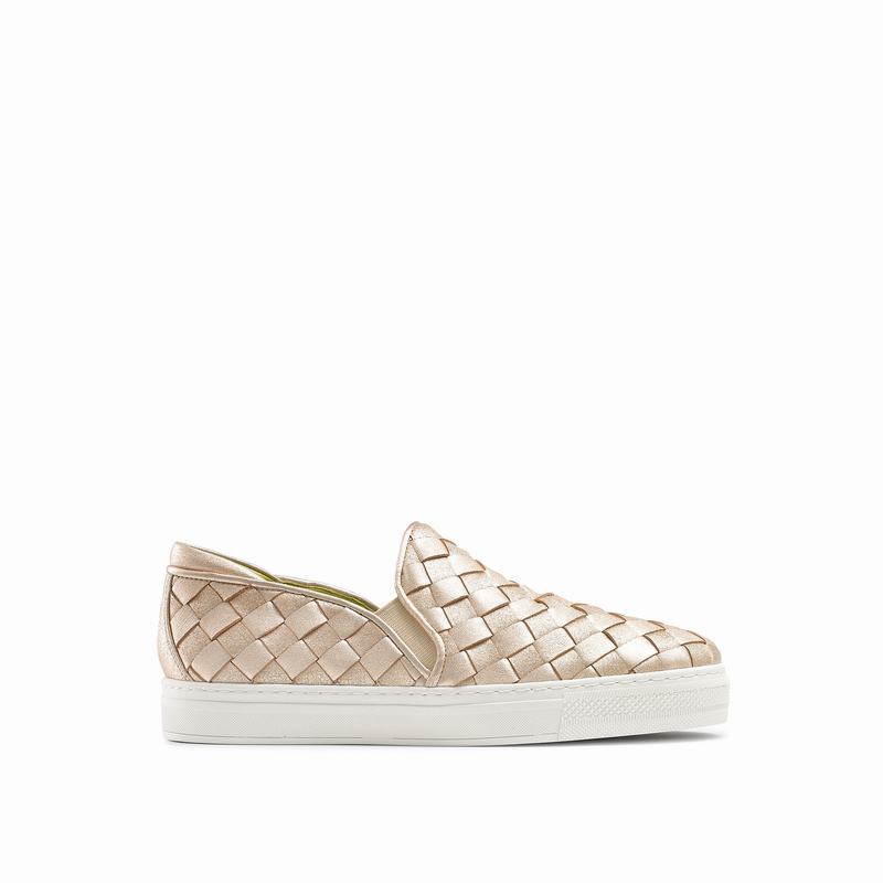 Russell And Bromley Jenna Slip On Sneakers Dame Metallic | CXJ654CI
