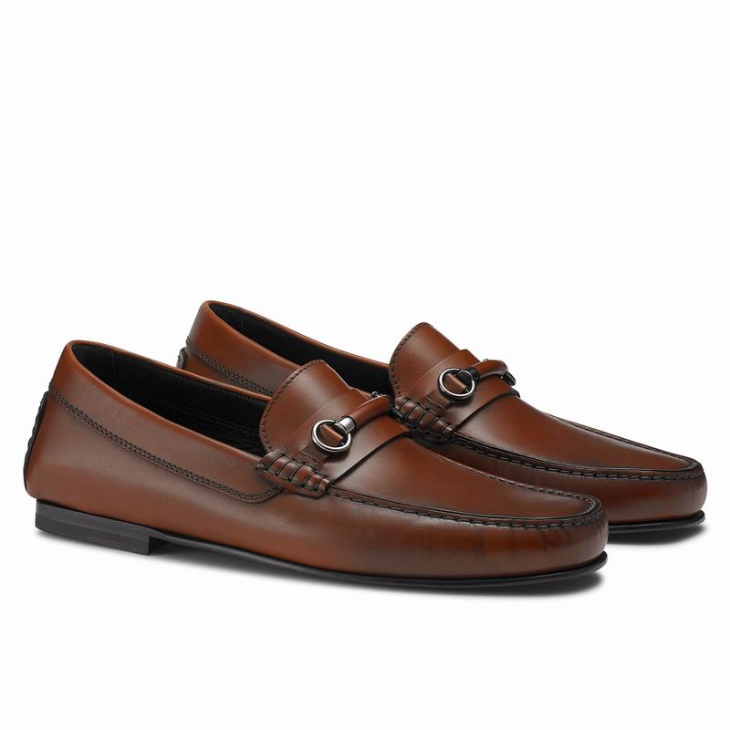 Russell And Bromley Jet Set Mokkasiner Herre Brune | WCA6184YW