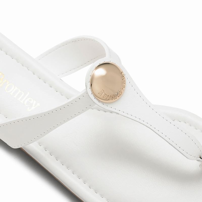 Russell And Bromley Lauretta Sandaler Dame Hvide | LAO624MT