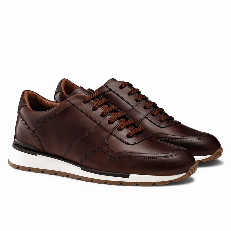 Russell And Bromley Lomond Lave Sneakers Herre Brune | FNL7969DV