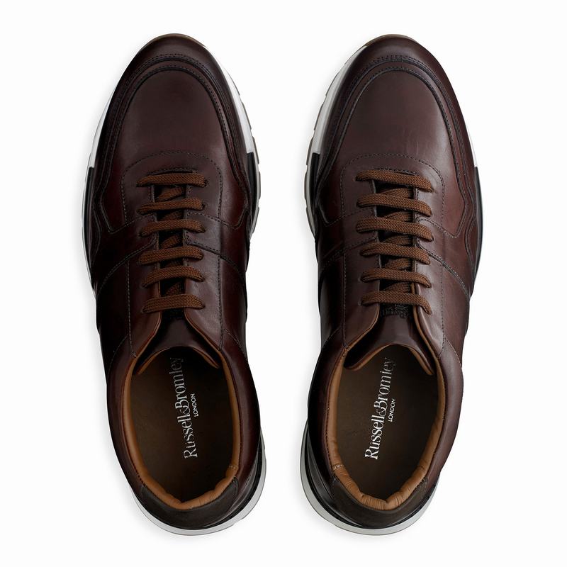 Russell And Bromley Lomond Lave Sneakers Herre Brune | FNL7969DV