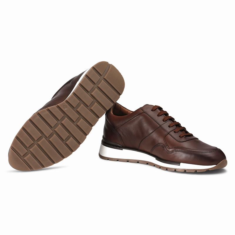 Russell And Bromley Lomond Lave Sneakers Herre Brune | FNL7969DV