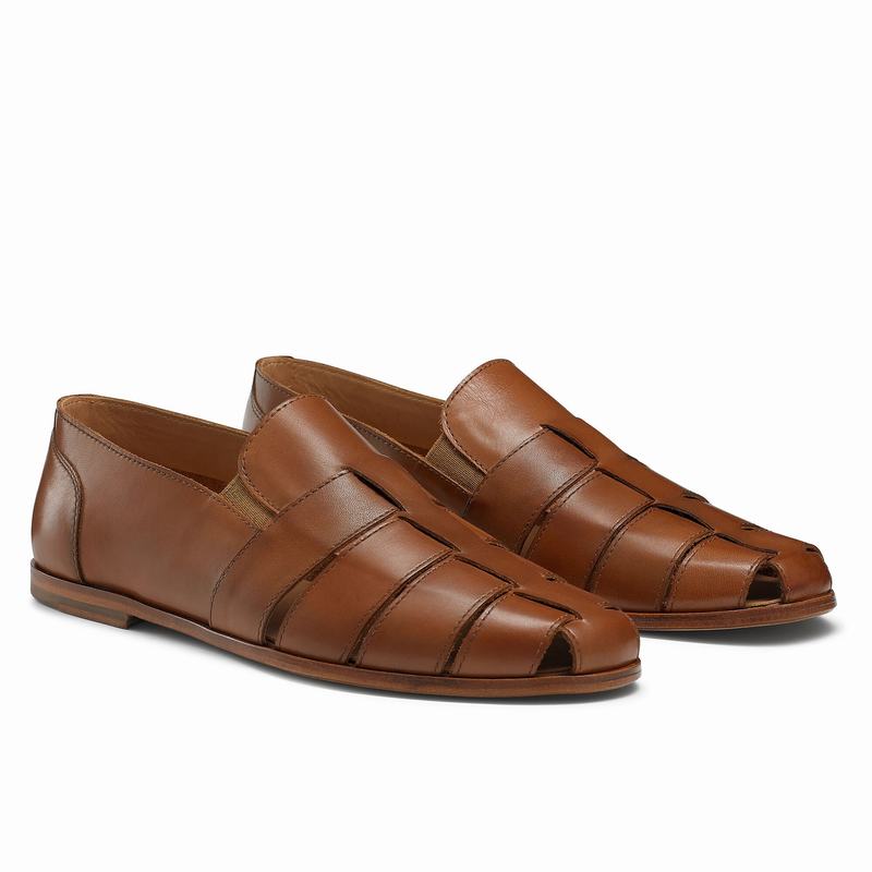 Russell And Bromley Mariner Slip On Sko Herre Brune | QFE2944DI