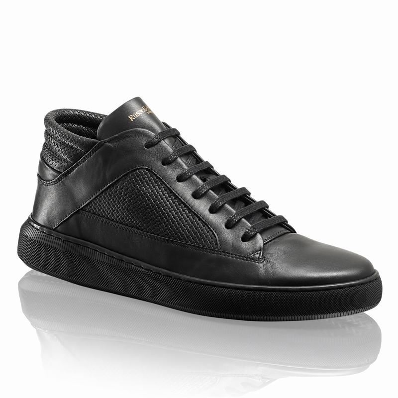 Russell And Bromley Milestone Mellemhøje Sneakers Herre Sort | KGE5461EY