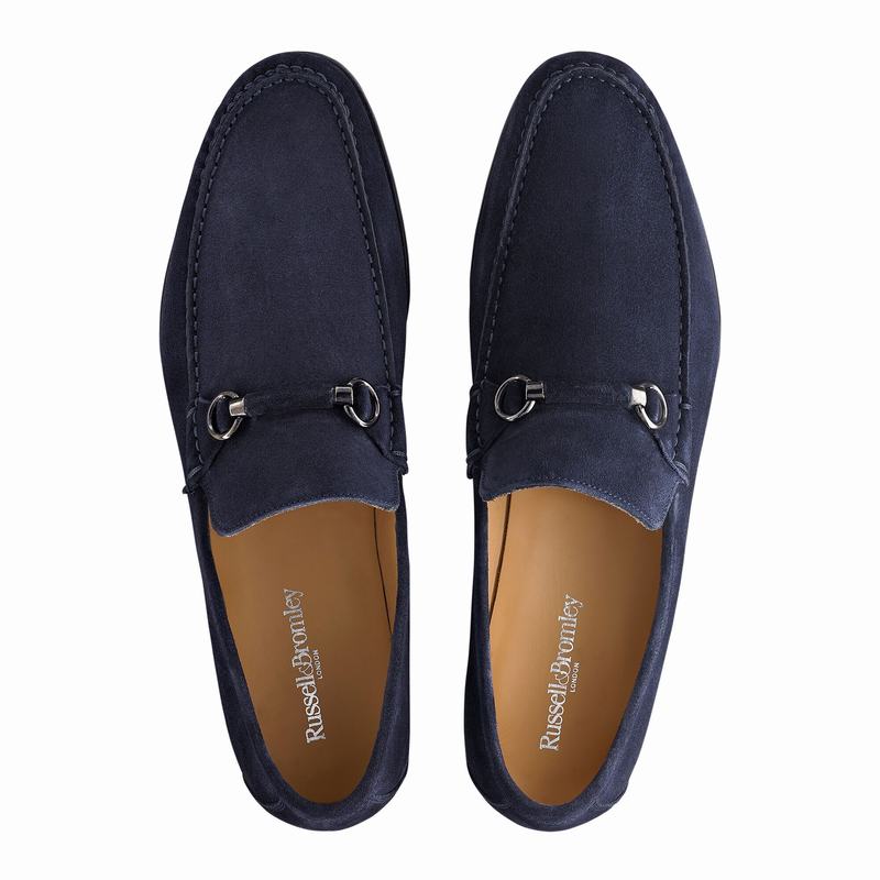 Russell And Bromley Misty Mokkasiner Herre Blå | TDY9158TP