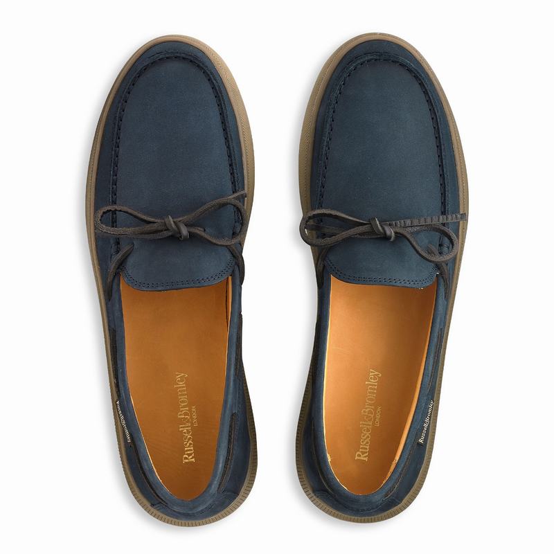 Russell And Bromley On Shore Slip On Sko Herre Blå | FQC9645GC