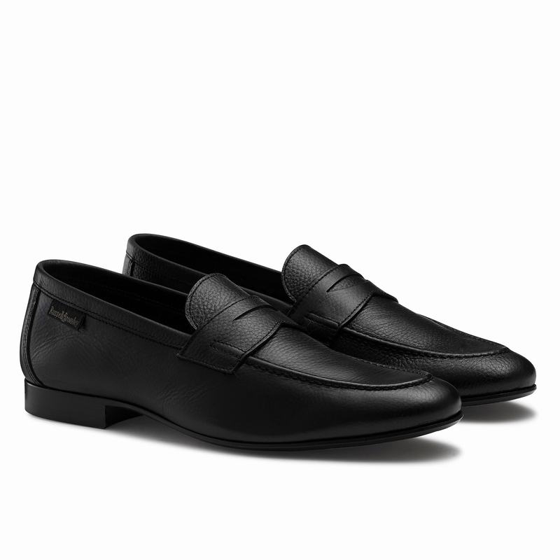 Russell And Bromley Outline Mokkasiner Herre Sort | RXO1004BB