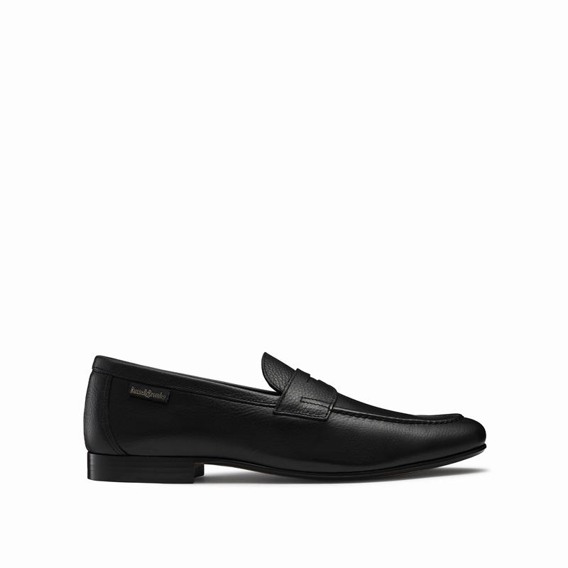 Russell And Bromley Outline Mokkasiner Herre Sort | RXO1004BB