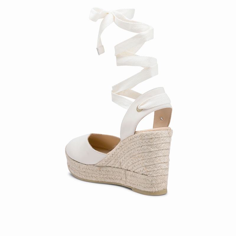 Russell And Bromley Papadelle Espadrillos Dame Hvide | WSX9014TK