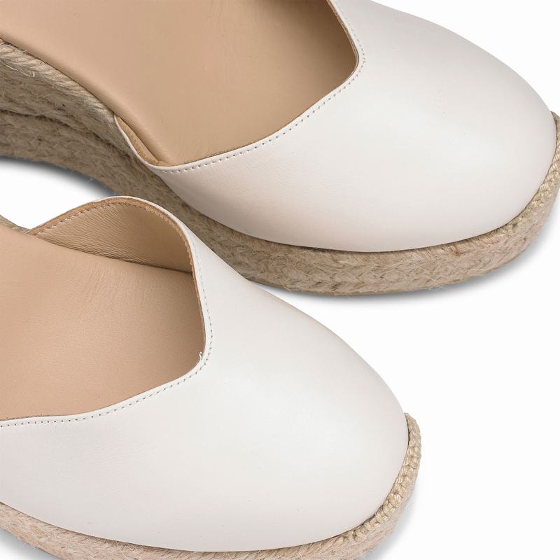 Russell And Bromley Papadelle Espadrillos Dame Hvide | WSX9014TK