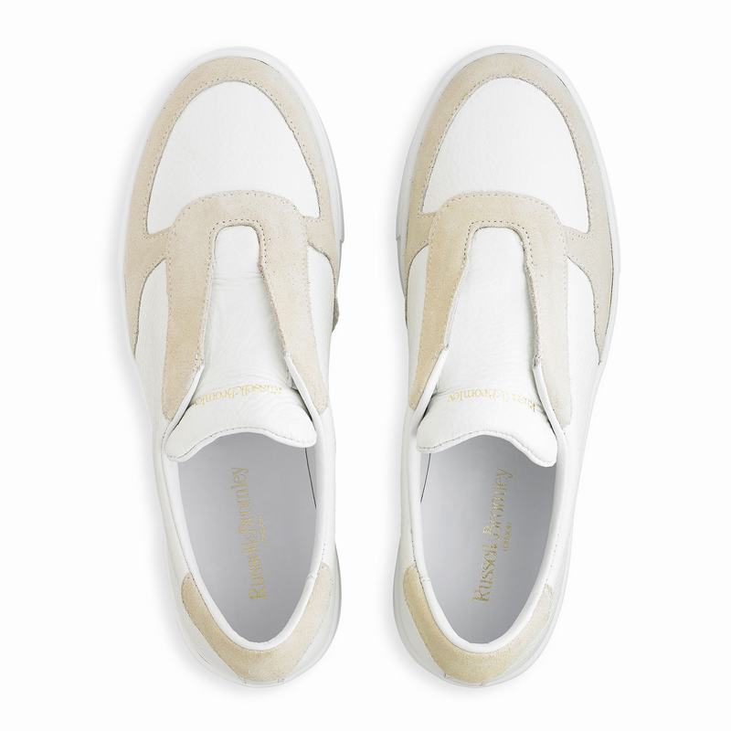 Russell And Bromley Park Ave Platform Sneakers Dame Hvide | XWX594AI