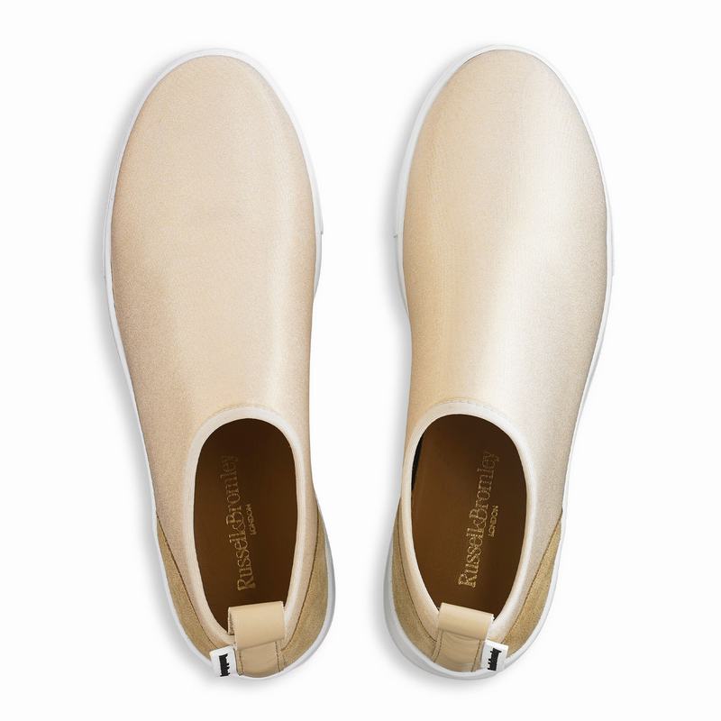 Russell And Bromley Park Flex Platform Sneakers Dame Metallic | HFZ1032LQ