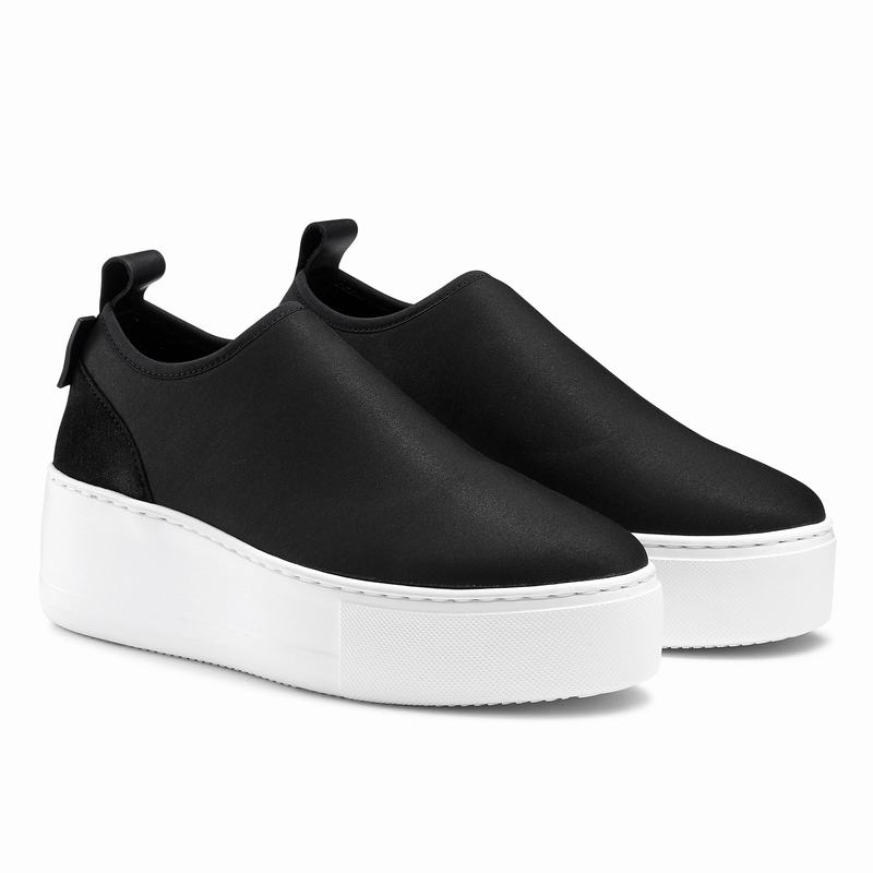 Russell And Bromley Park Flex Platform Sneakers Dame Sort | IEK2212FX