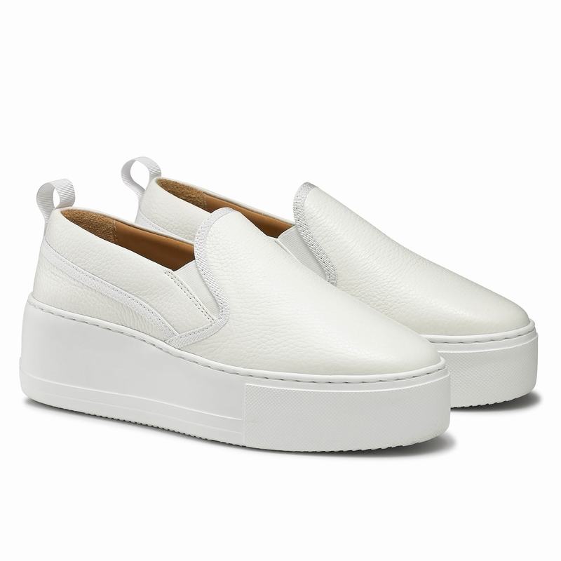 Russell And Bromley Parkwalk Platform Sneakers Dame Hvide | NLP3219KO