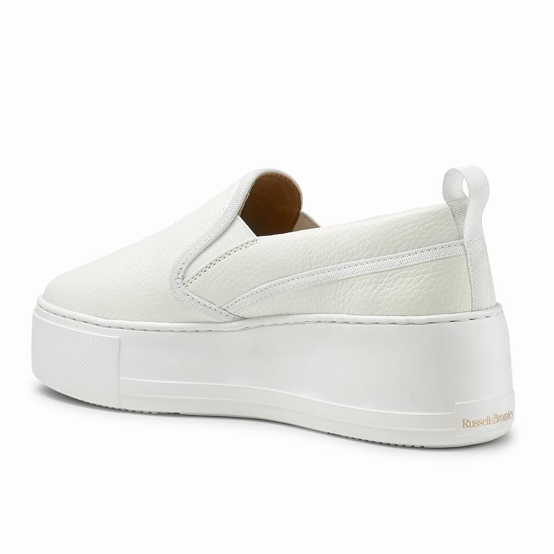 Russell And Bromley Parkwalk Platform Sneakers Dame Hvide | NLP3219KO