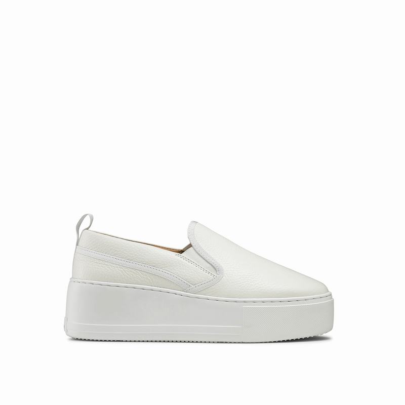 Russell And Bromley Parkwalk Platform Sneakers Dame Hvide | NLP3219KO