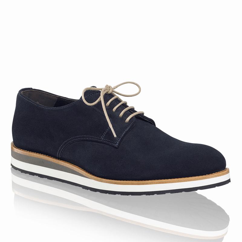 Russell And Bromley Passport Derby Schuhe Herre Blå | YFV1428XF