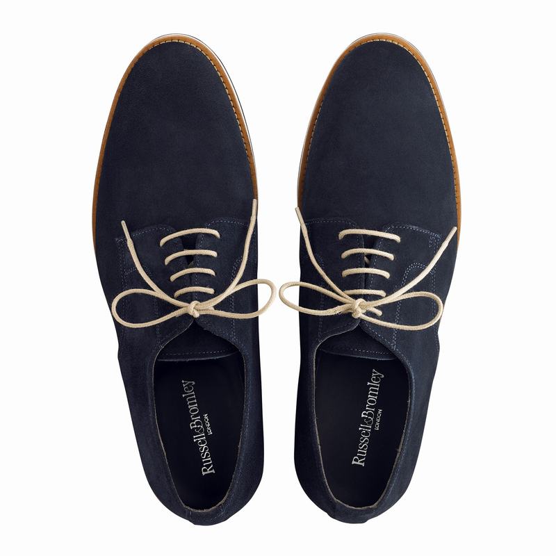 Russell And Bromley Passport Derby Schuhe Herre Blå | YFV1428XF