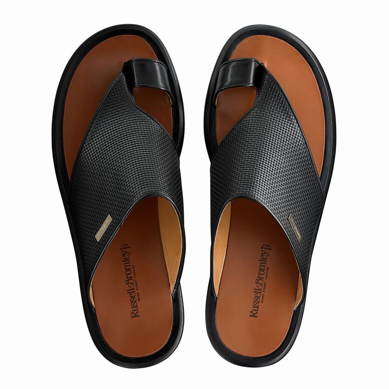 Russell And Bromley Perugia Sandaler Herre Sort | AWG9571NF
