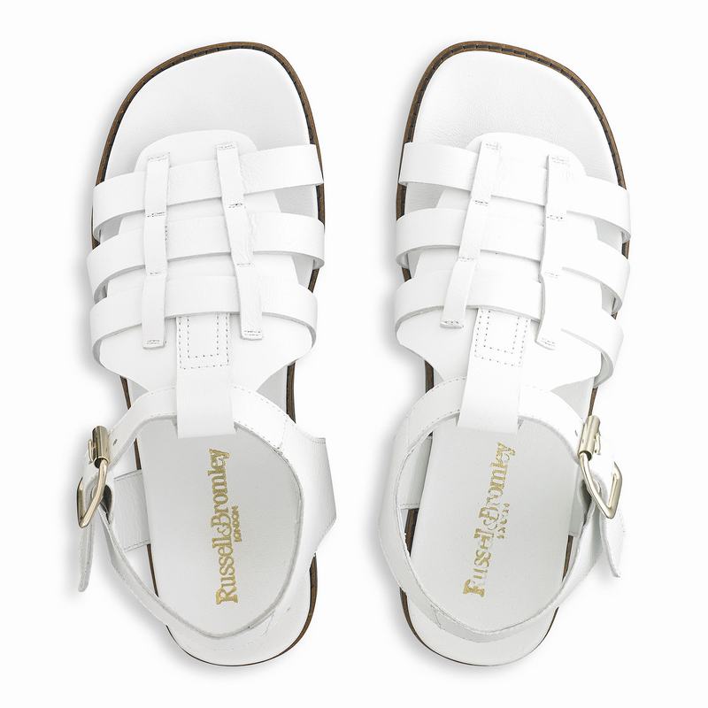 Russell And Bromley Portland Sandaler Dame Hvide | TIH7237TJ