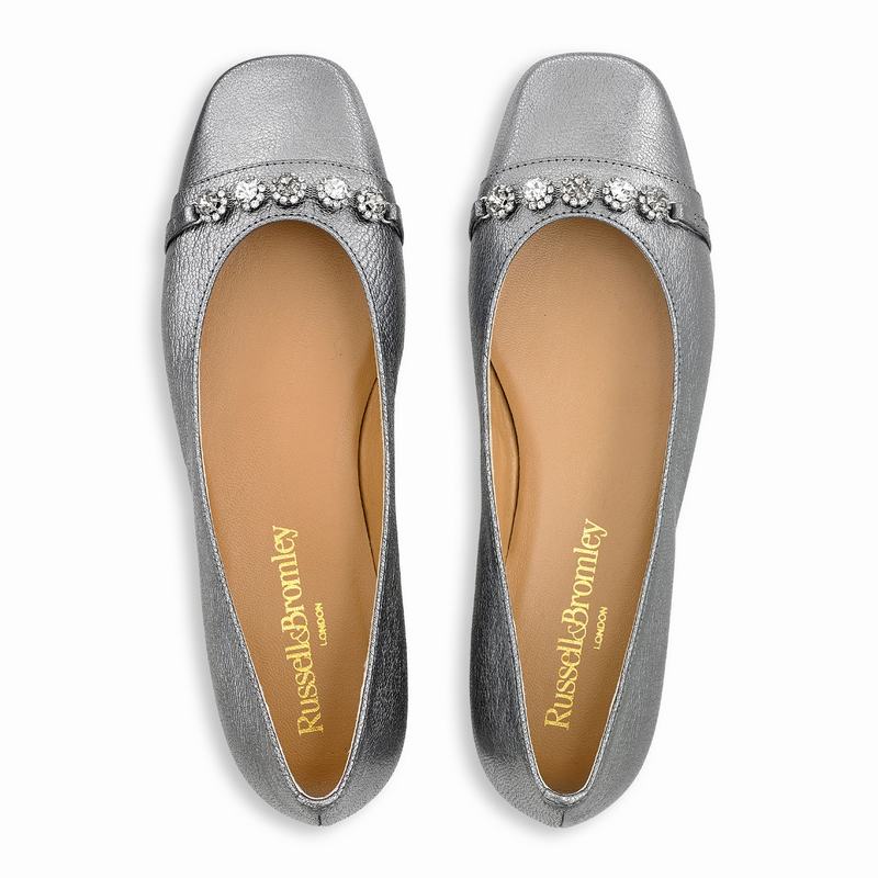 Russell And Bromley Posie Balletsko Dame Metallic | MAE3484GC