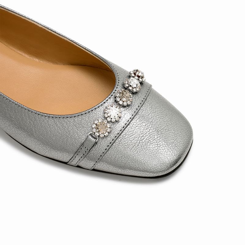 Russell And Bromley Posie Balletsko Dame Metallic | MAE3484GC