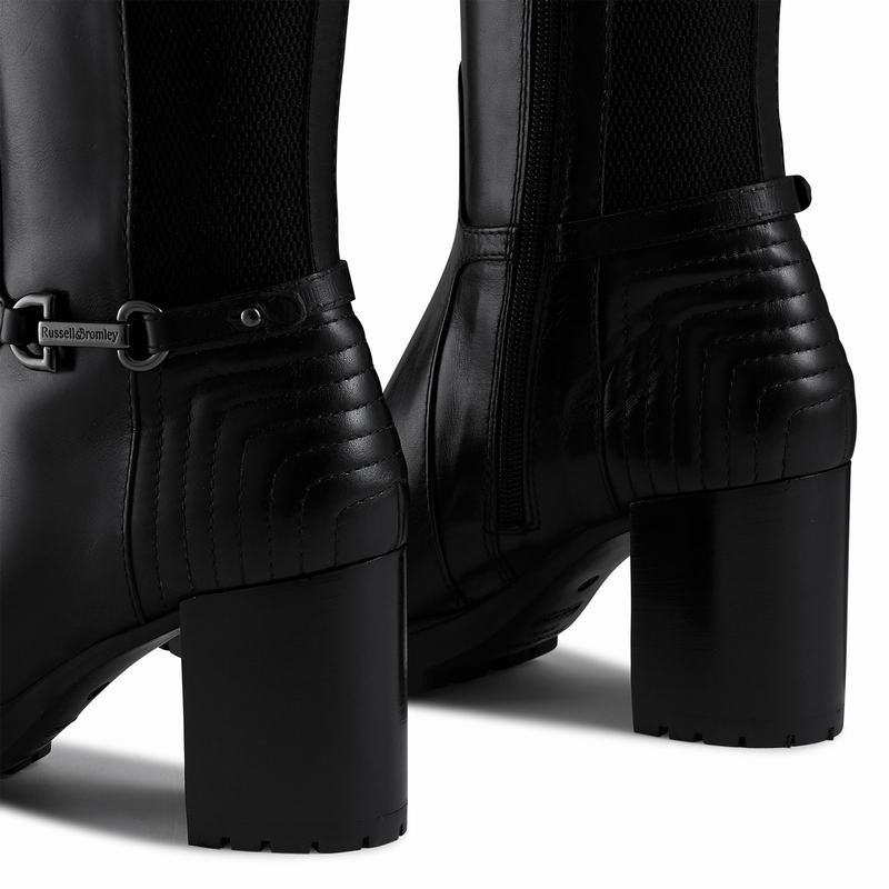 Russell And Bromley Rein Hi Knæhøje Støvler Dame Sort | GZV2525UD