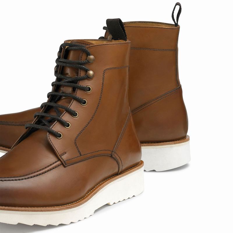 Russell And Bromley Ridgeway Snørestøvler Herre Brune | QGY7665EF
