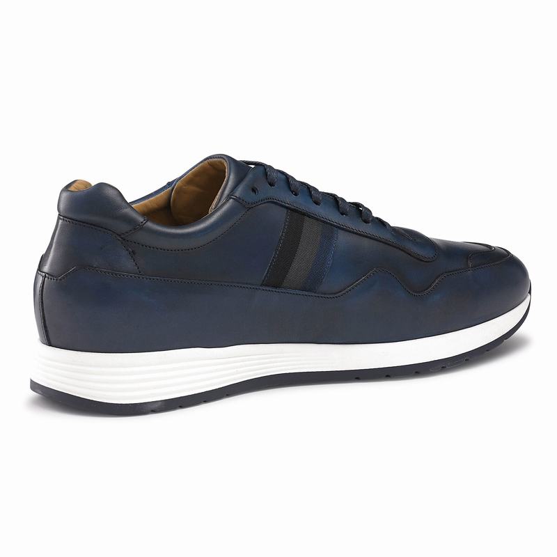 Russell And Bromley Run Time Lave Sneakers Herre Blå | KIV434OY
