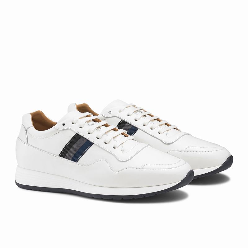 Russell And Bromley Run Time Lave Sneakers Herre Hvide | ZDX7732ON