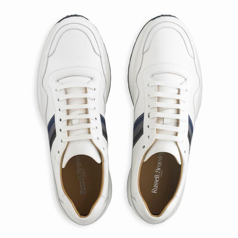 Russell And Bromley Run Time Lave Sneakers Herre Hvide | ZDX7732ON