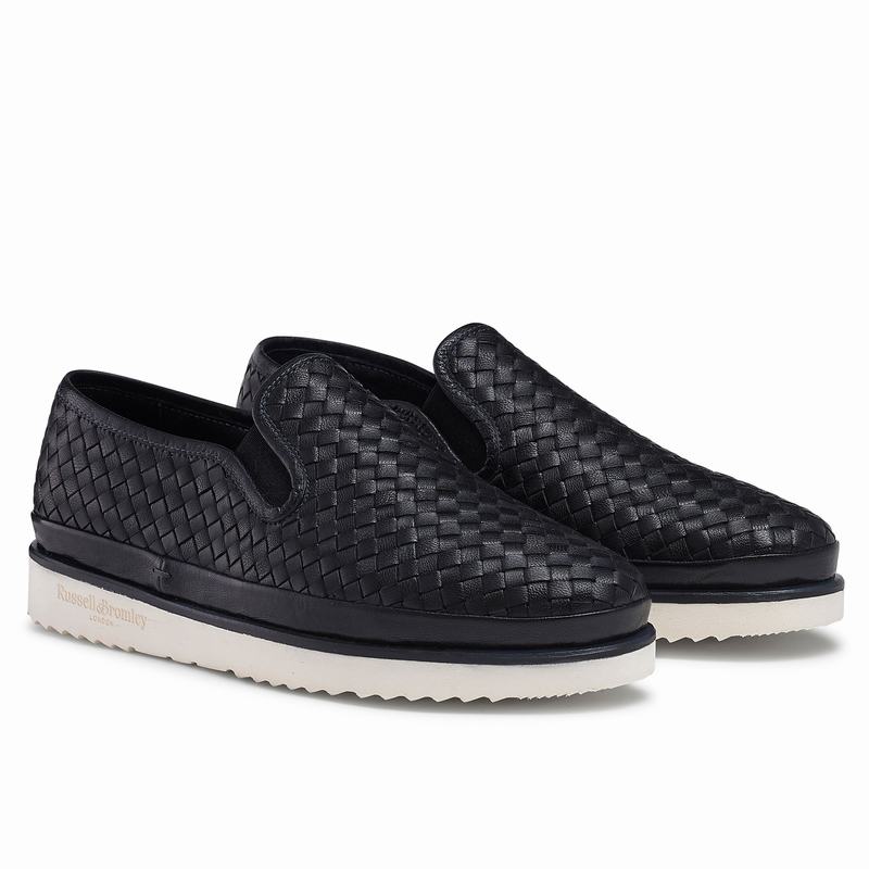Russell And Bromley Sanmarina Slip On Sneakers Dame Blå | IVL4952SJ