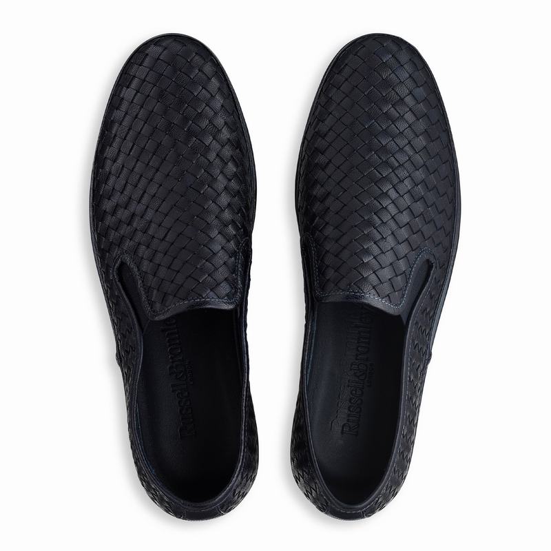 Russell And Bromley Sanmarina Slip On Sneakers Dame Blå | IVL4952SJ