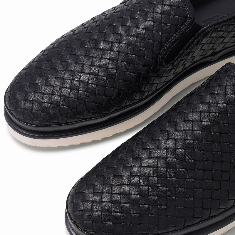 Russell And Bromley Sanmarina Slip On Sneakers Dame Blå | IVL4952SJ