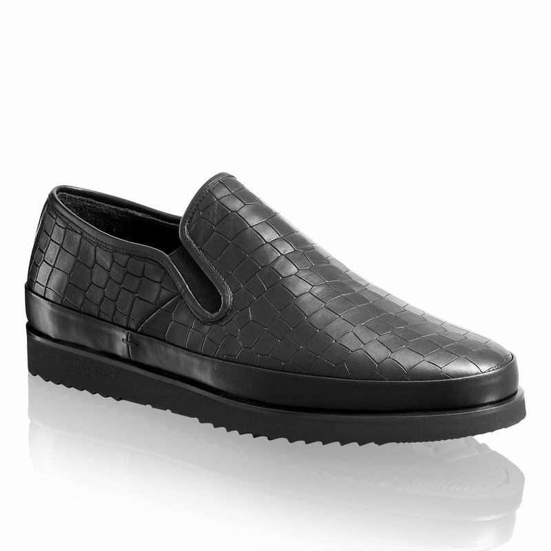 Russell And Bromley Sanmarino Slip On Sko Herre Sort | SQO489XD