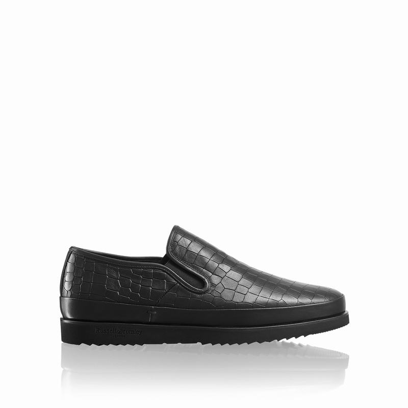 Russell And Bromley Sanmarino Slip On Sko Herre Sort | SQO489XD