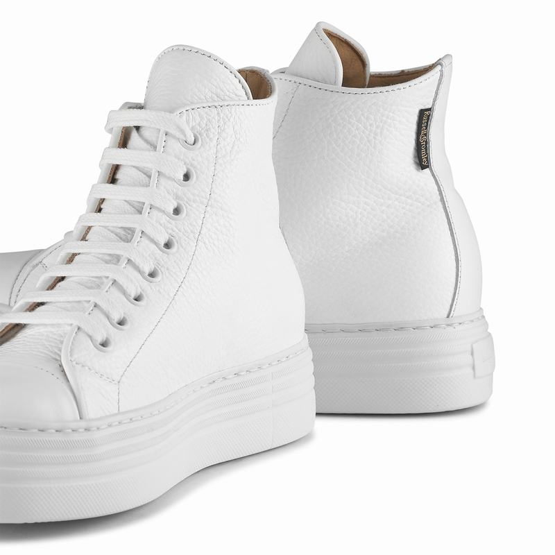 Russell And Bromley Saturn Hi Høje Sneakers Dame Hvide | WTZ6285QC