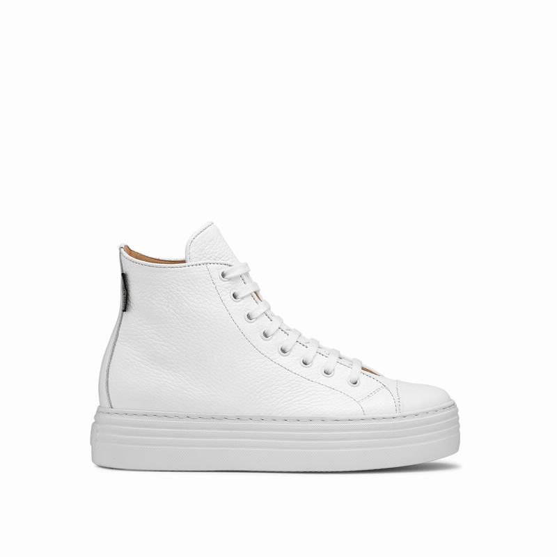 Russell And Bromley Saturn Hi Høje Sneakers Dame Hvide | WTZ6285QC