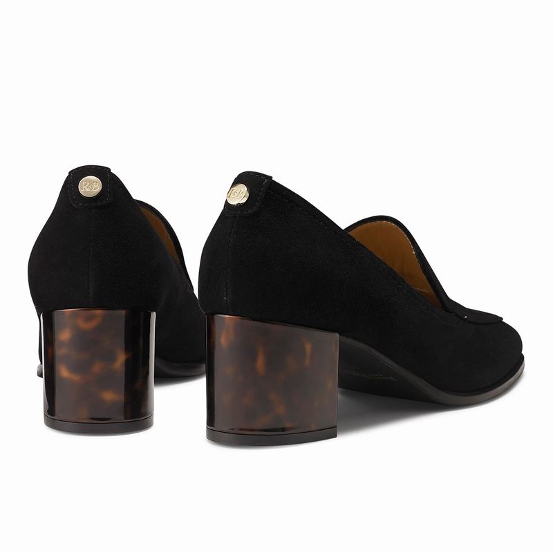 Russell And Bromley Smokey Tøfler Dame Sort | TQP9297HF
