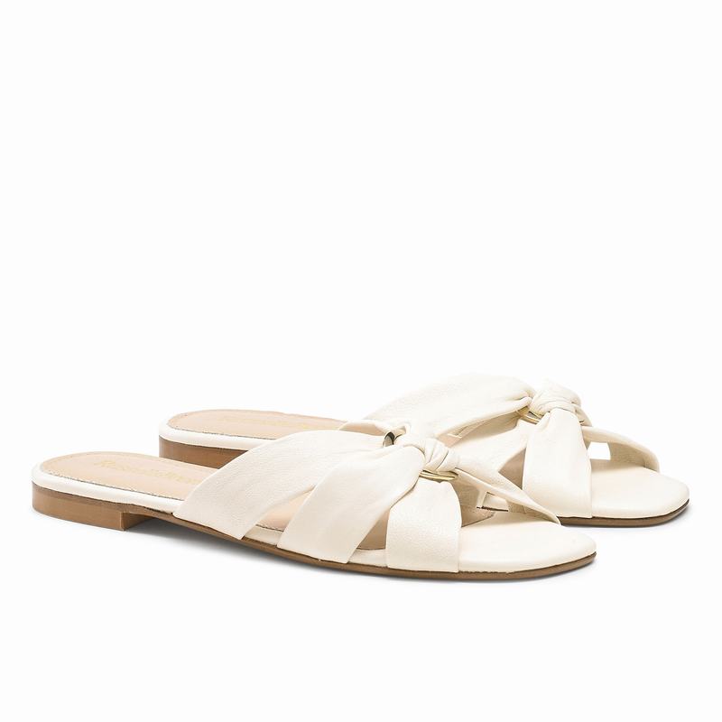 Russell And Bromley Softknot Mules Dame Hvide Hvide | XXD4578GC