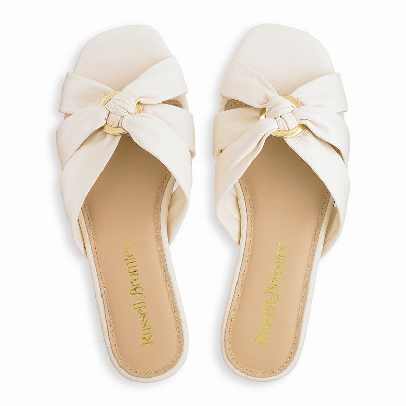 Russell And Bromley Softknot Mules Dame Hvide Hvide | XXD4578GC