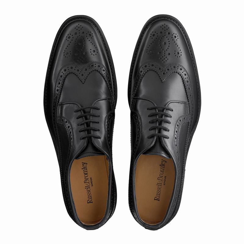 Russell And Bromley Southport Derby Schuhe Herre Sort | JCN3166VV