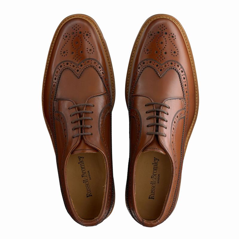 Russell And Bromley Southport Derby Schuhe Herre Brune | SLT786ZB