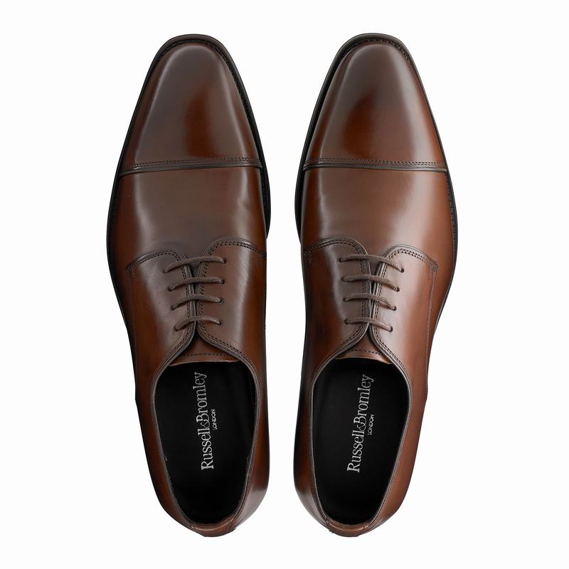 Russell And Bromley Spectrum Derby Schuhe Herre Brune | DZP469FP