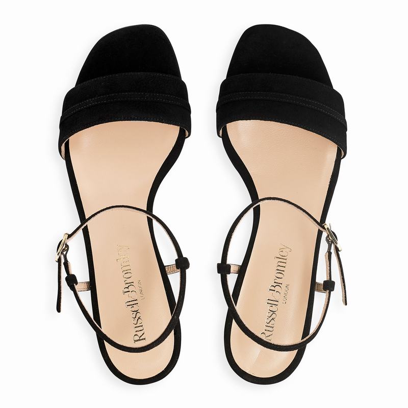 Russell And Bromley Superblock Sandaler med Hæl Dame Sort | GDW7539CM